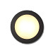 Pavia | cirkel zwart grondspot | warmwit | 1,2 watt | OutdoorPro+ | 12 volt