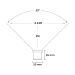 Peral | rond zwart grondspot | warmwit | 2 watt | OutdoorPro+ | 12 volt