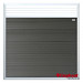 Forte composiet schuttingscherm antra/alu met trellis 180x180cm