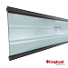 Lamel Deco Glas 2x20,6x179,3cm incl. regels Alum. Antraciet t.b.v. WPC Modular