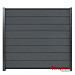Modular composiet schuttingscherm Rock Grey/ antra 180x174cm