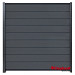 Modular composiet schuttingscherm Rock Grey/ antra 180x195cm