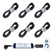 Verlichtingsset Amsterdam 6 spots t.b.v. Ultraline en Designline overkapping - zilver