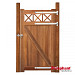 Belvedere bangkirai poort met trellis 100x180cm (incl. poortbeslag)