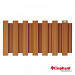 Composiet schuttingscherm Design bruin180x93cm