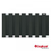 Composiet schuttingscherm Design antra/alu 180x93cm