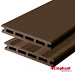 Vlonderplank bruin - Vlak/ semi ribbel, 2-zijdig bruikbaar 2,1x14,5x225 cm 4st/ set