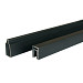 Aluminium boven- en onderregel 2x4,1x180cm zwart gepoedercoat