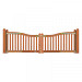 Belvedere bangkirai poort 85/ 300x100cm (incl. poortbeslag)