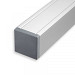 Aluminium paal basic met kap geanodiseerd 7x7x272cm