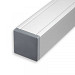 Aluminium paal basic met kap geanodiseerd 9x9x272cm