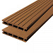 Vlonderplank bruin - Groef/ vlak, 2-zijdig bruikbaar 2,1x14,5x500 cm 2st/set