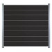 Modular composiet schuttingscherm antraciet/ aluminium 90x180cm