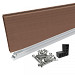 Zelfbouwset Forte bruin aluminium geanodiseerd 90x180cm