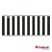 Composiet antraciet tuinhek Design 180x80cm (aluminium liggers)