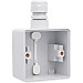 Hydro Spuitwaterdichte opbouwdoos 1V + 1 ingang + wartel grijs