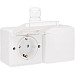 Hydro WD WCD 2V + RA - insteek + horizontaal wit