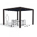 Vrijstaande pergola aluminium antraciet 402x402 cm - Doek Antraciet