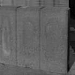 Quadrobandpalissade 8x25x100 cm zwart