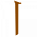 Fixed Height Line buitenhoek verbinding - corten