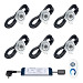 Amsterdam zilver io SomFy t.b.v. Design en Ultraline compleet set 6 spots