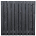 Grenen plankenscherm geschaafd 21-planks 180x180 cm - zwart