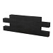 Linea Block Small Black 12x12x60 cm