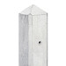 Betonpaal glad met diamantkop 10 x 10 x 308 cm, grijs ongecoat, tussenpaal.