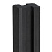 Betonpaal met sleuf 10 x 10 x 275, antraciet eindpaal, gecoat t.b.v. blokhutprofielplanken.