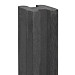 Betonpaal met sleuf 10 x 10 x 275, antraciet tussenpaal, ongecoat t.b.v. blokhutprofielplanken.