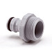 Siroflex insteeknippel met buitendraad, pvc, ¾