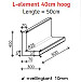 L-Element 50x30x40 Roestbruin