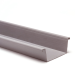 Bakgoot grijs 140mm L=2mtr