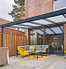 Overkapping Trendline vrijstaand polycarbonaat 500x500 cm (bxd)