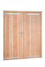 Douglas dubbele dichte deur inclusief kozijn. 169 x 201,5 cm (diverse kleuren)