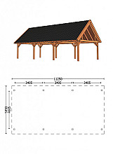 Buitenverblijf Zadeldak XXL (diverse soorten)