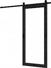 Steel Look schuifdeur enkel zwart (diverse maten)