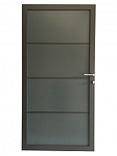 Aluminium/ composiet deur donkergrijs 90x180cm antraciet gepoedercoat