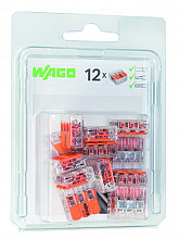 WAGO 3V verbindingsklem t/m 4mm 12 stuks in blister - oranje