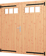 Douglas Opgeklampte deur dubbel met bovenraam (diverse maten)