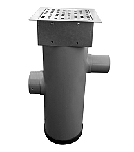 Hydroblob Zandvangput met loofscheider Ø 20cm, in- en uitlaat  Ø 100mm