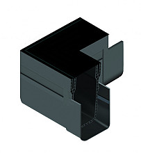 ACO SlimLine hoekstuk incl. blank aluminium rooster