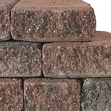 Granubrick 23,1/15,3X20X10 Rood-zwart