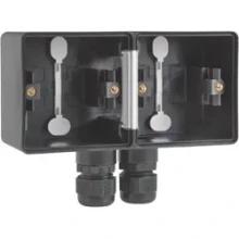 Hydro opbouwdoos 2V hori. + 2 M20 ingangen + wartel