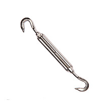 M10 Spanmoer 2 x haak RVS