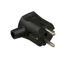 Stekker +RA haaks + tule zwart +ean