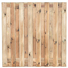 Plankenscherm 17-planks 180x180 cm - geschaafd grenen geïmpregneerd 16mm