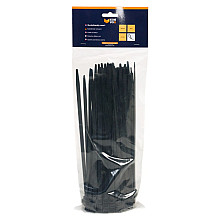 Konvox Bundelbandje 7,6 x 300mm zwart - zak 100 st