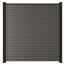 NewTechWood co-extrusie composiet scherm Triple, 180 x 180 cm, Silver Gray.