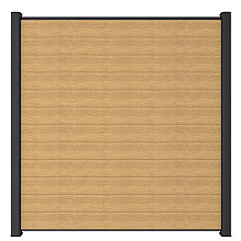 NewTechWood co-extrusie composiet scherm, 181 x 180 cm, Red Cedar.